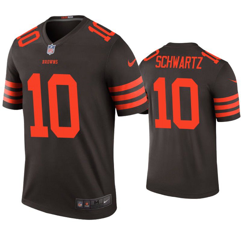 Men Cleveland Browns #10 Anthony Schwartz Nike Brown Color Rush Legend NFL Jersey->cleveland browns->NFL Jersey